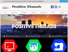 Tablet Screenshot of positivethreads.com